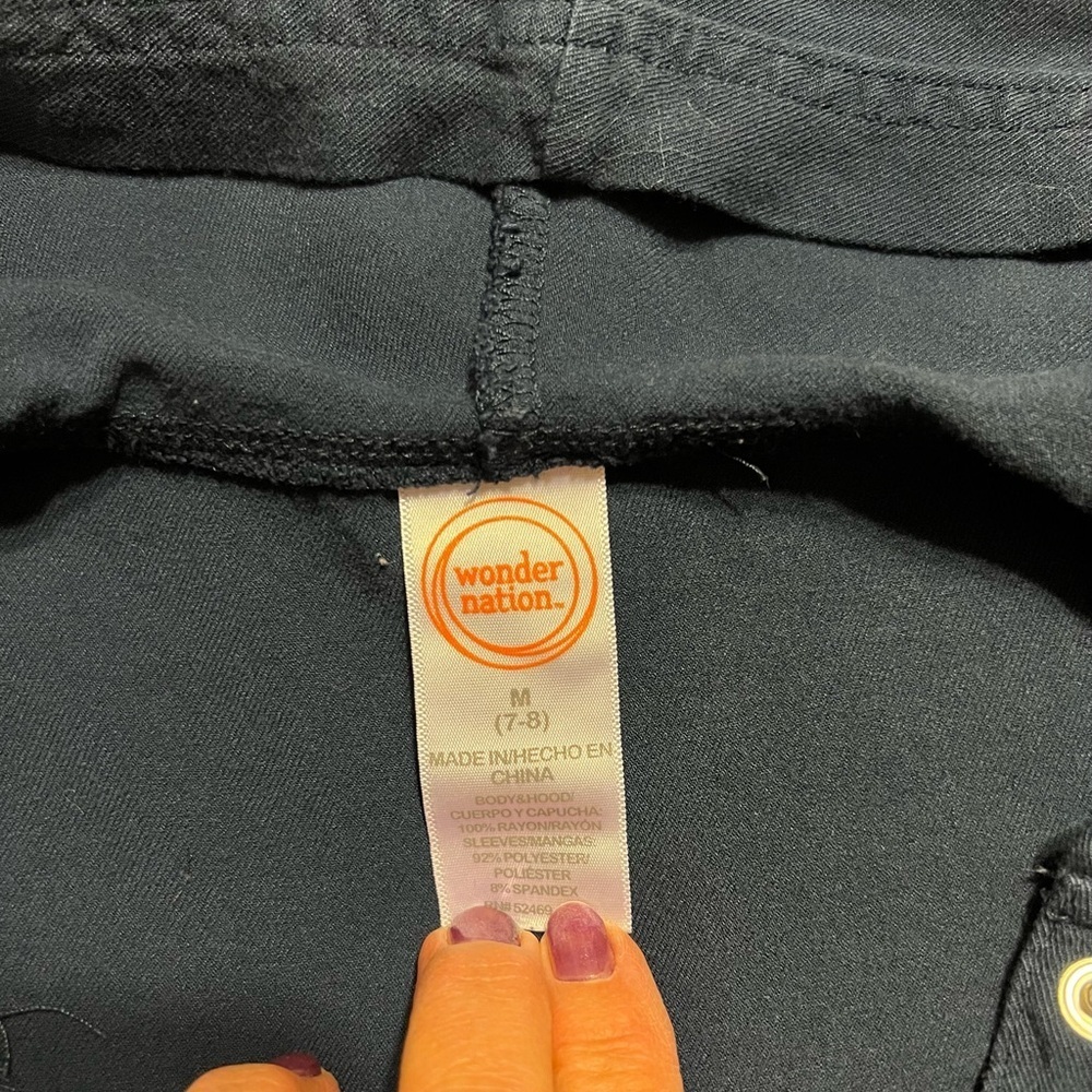 Wonder Nation Lightweight Jacket Girls Size Medium 7-8 - Picture 3 of 4